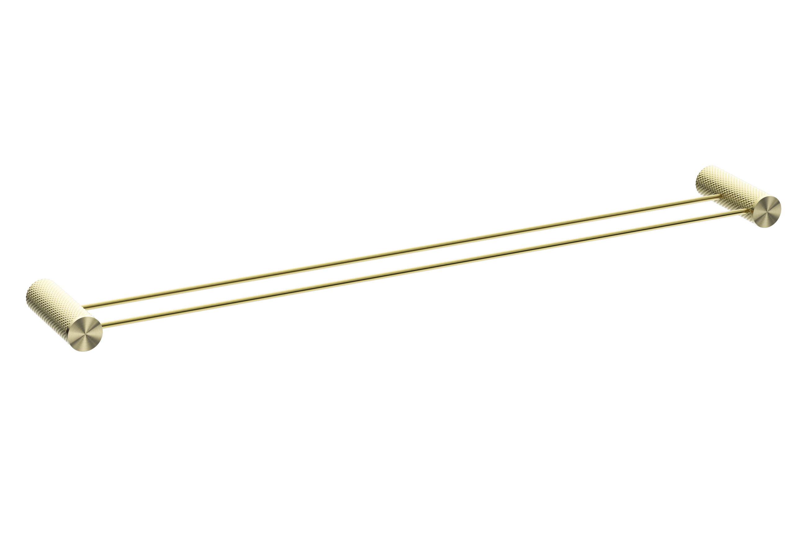 Opal Double Towel Rail 800mm Brushed Gold