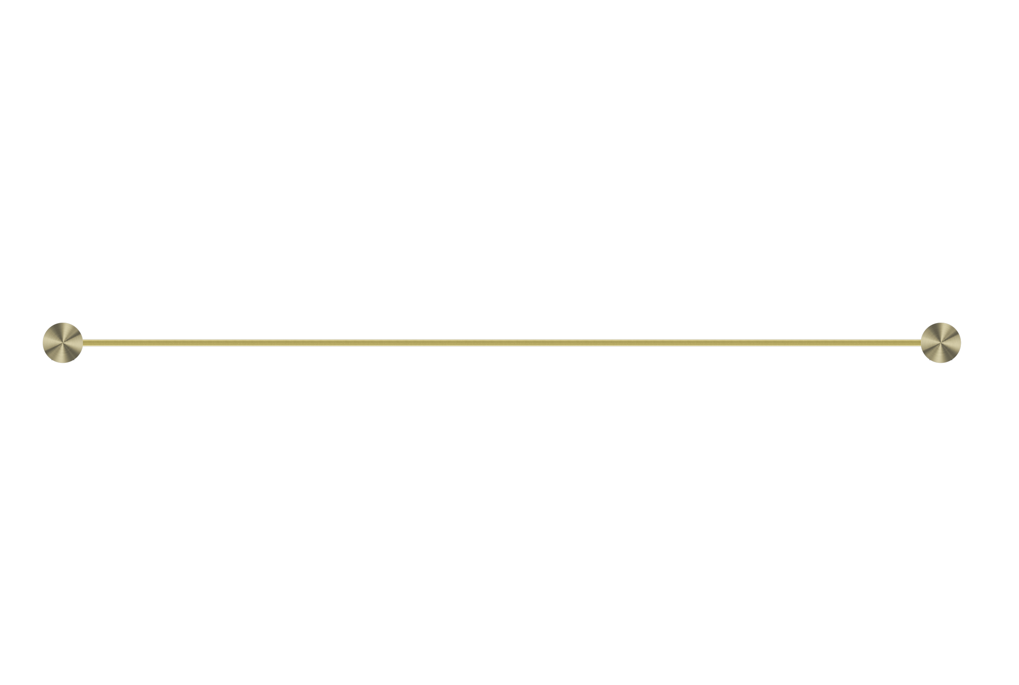 Opal Double Towel Rail 800mm Brushed Gold