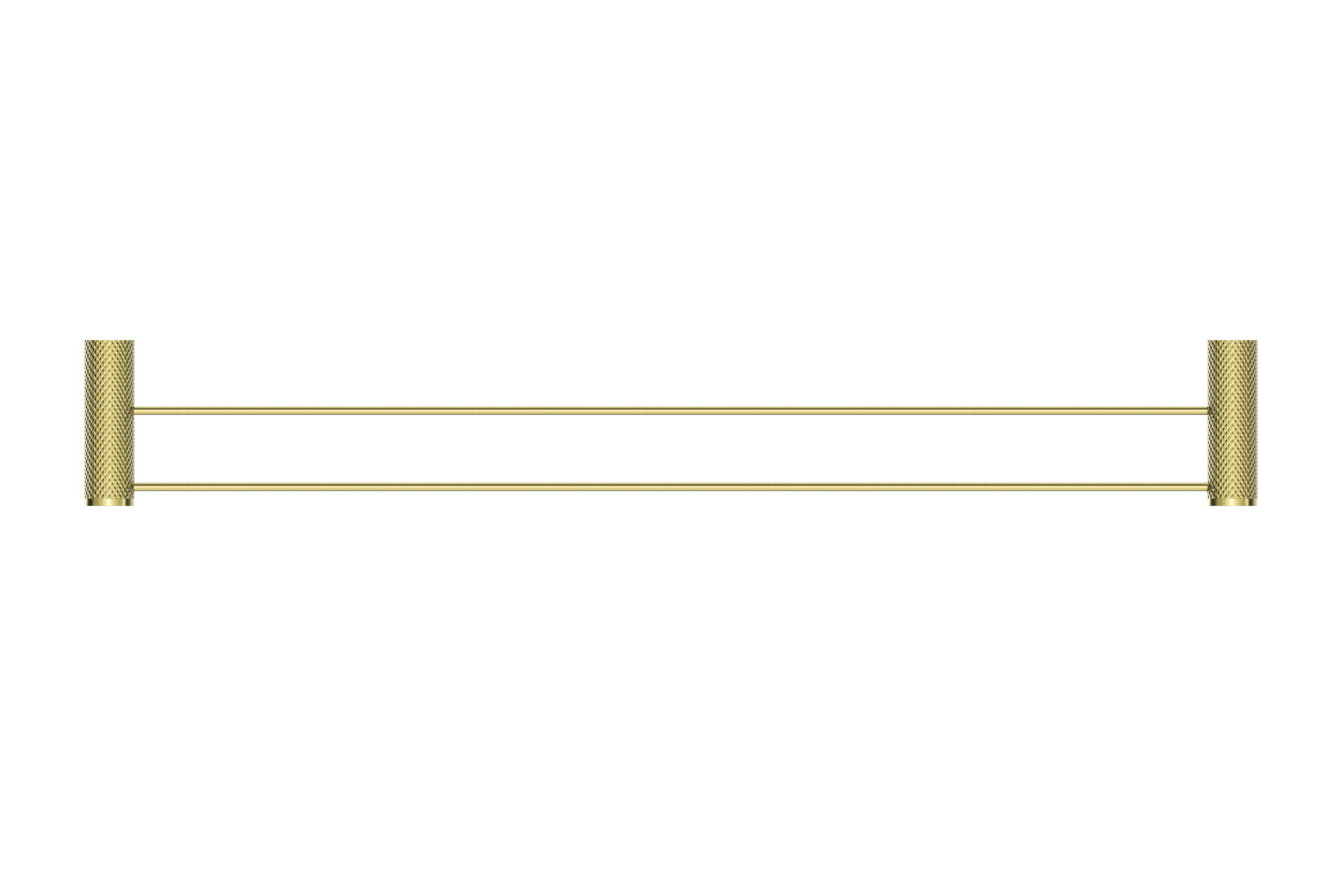 Opal Double Towel Rail 800mm Brushed Gold