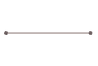 Opal Double Towel Rail 800mm Brushed Bronze