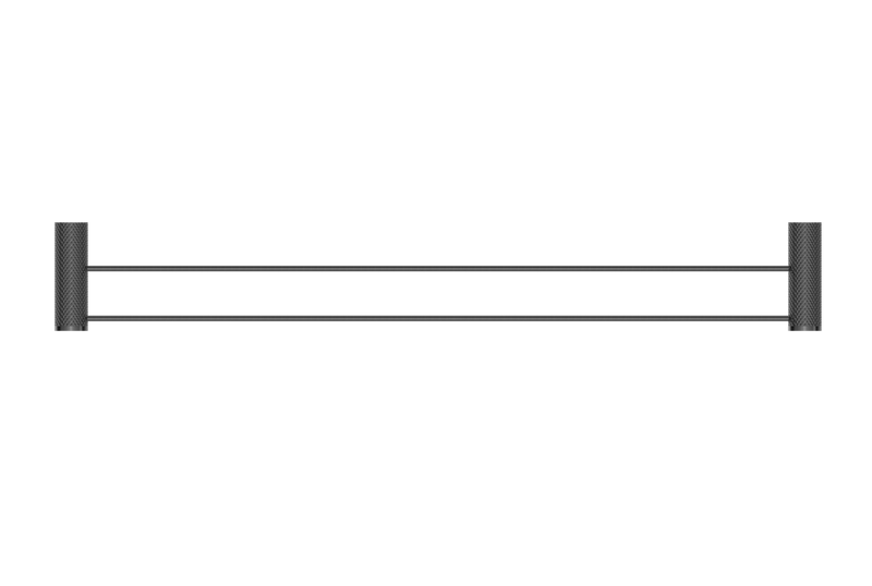 Opal Double Towel Rail 800mm Graphite