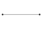 Opal Single Towel Rail 800mm Graphite