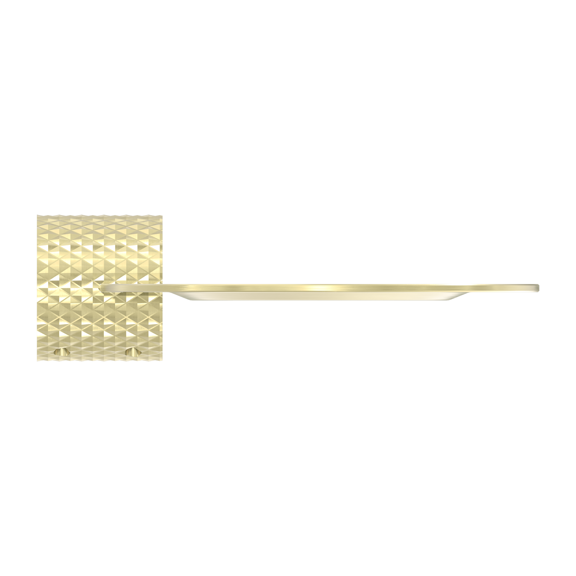 Opal Metal Shower Shelf Brushed Gold