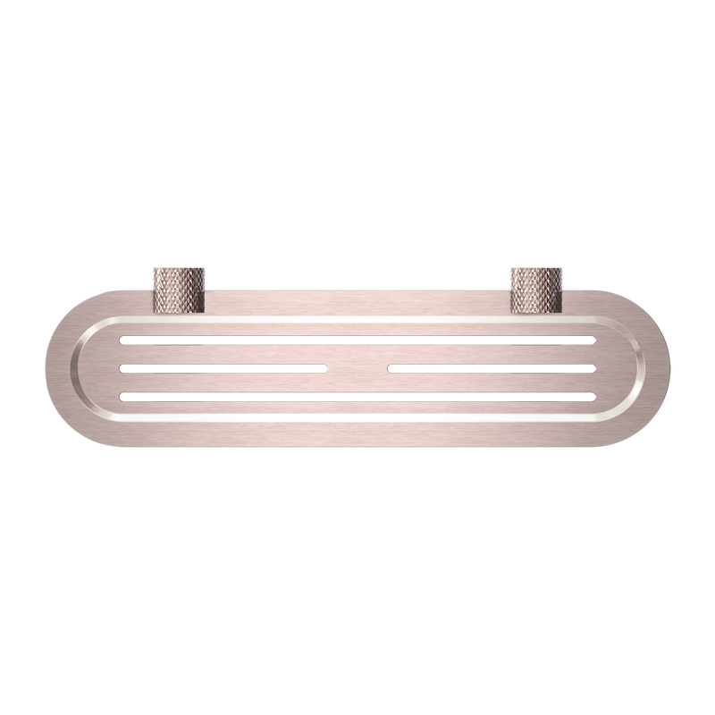 Opal Metal Shower Shelf Brushed Bronze