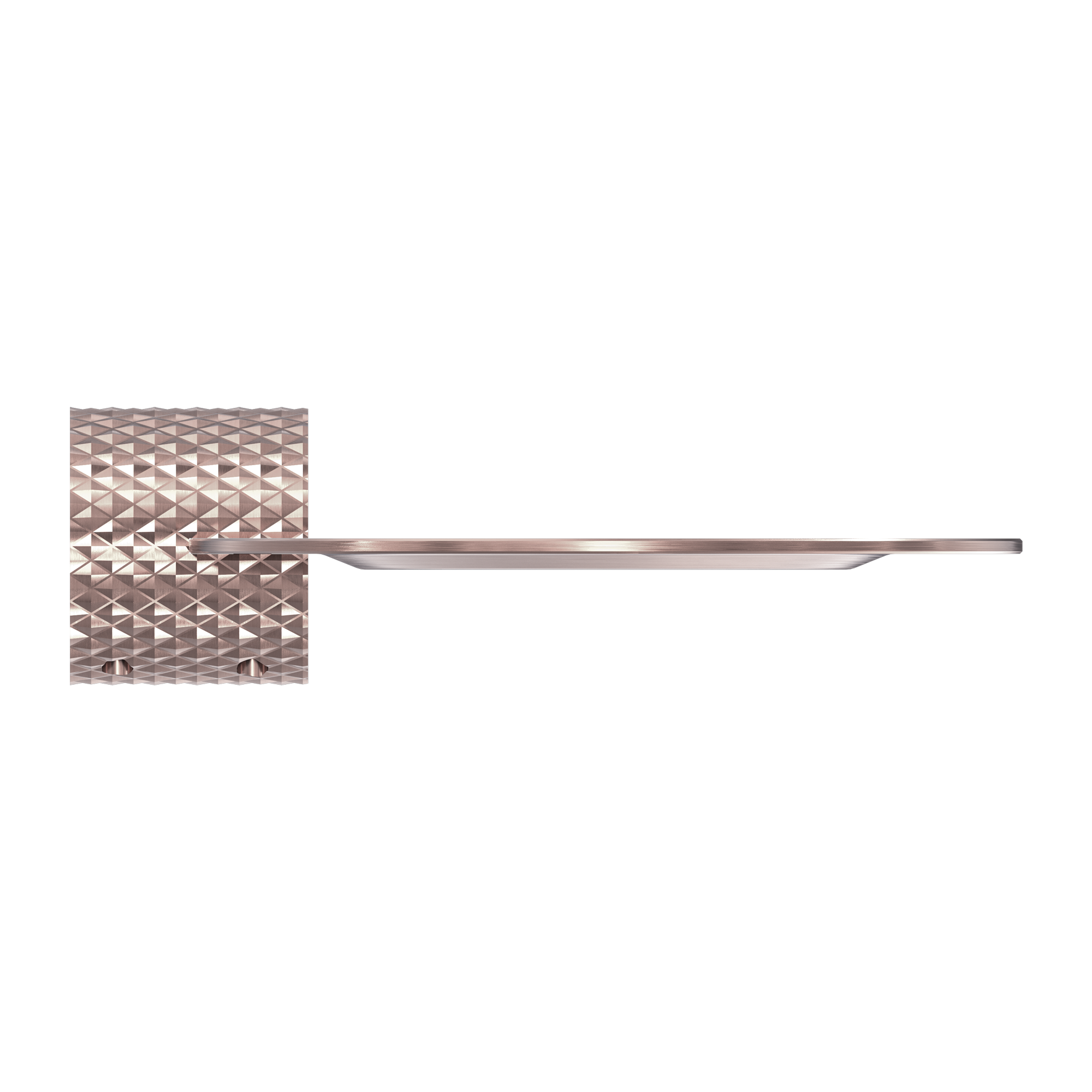 Opal Metal Shower Shelf Brushed Bronze