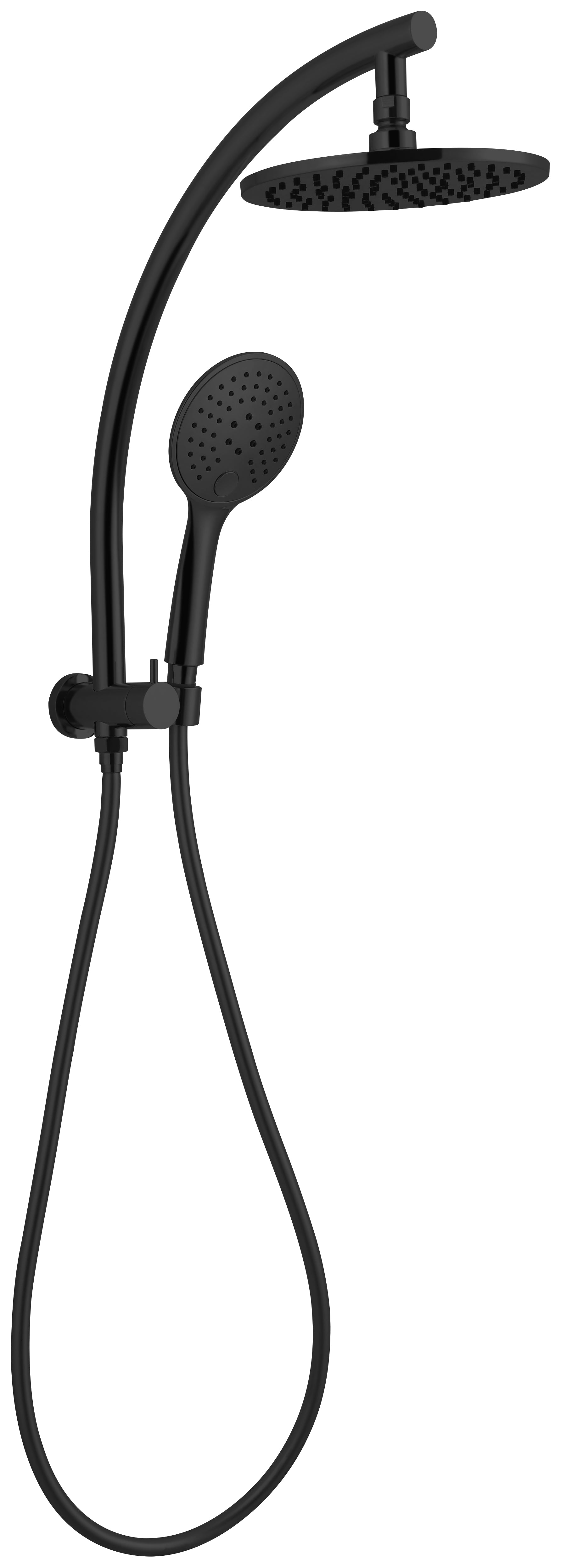 Dolce 2 In 1 Twin Shower Matte Black