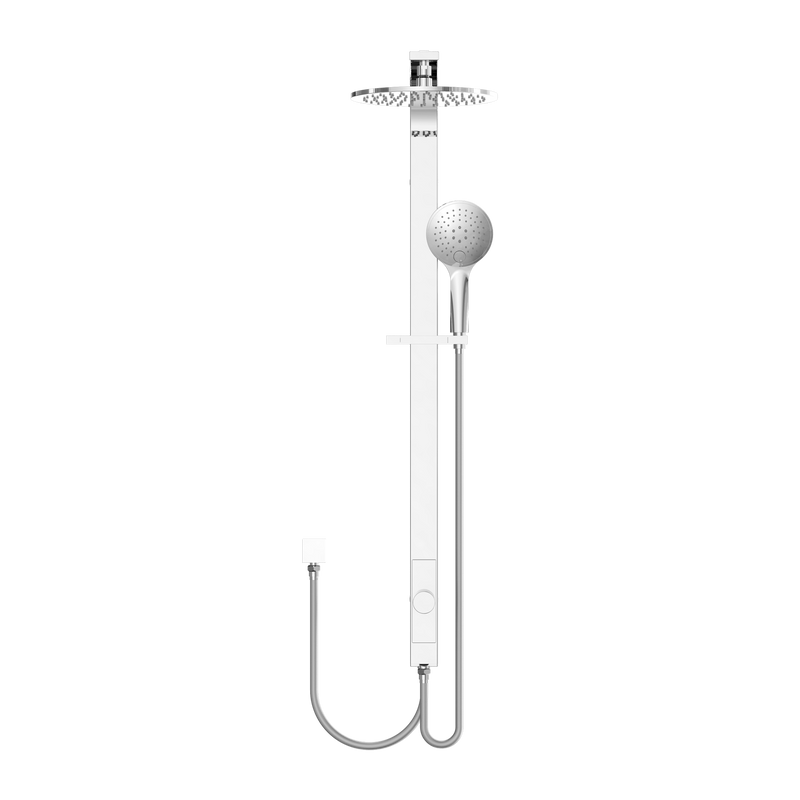 Astra Rain Round Twin Shower Double Hose Chrome