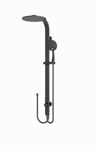Astra Rain Round Twin Shower Double Hose Matte Black