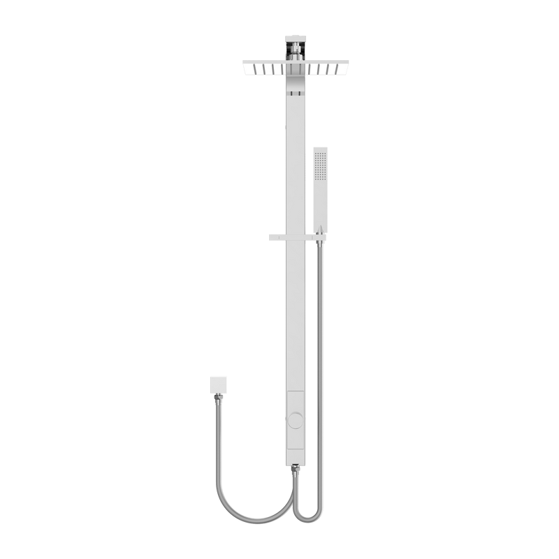 Astra Rain Square Twin Shower Double Hose Chrome
