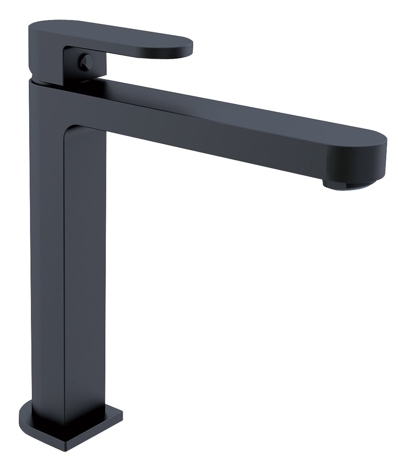 Ecco Tall Basin Mixer Matte Black