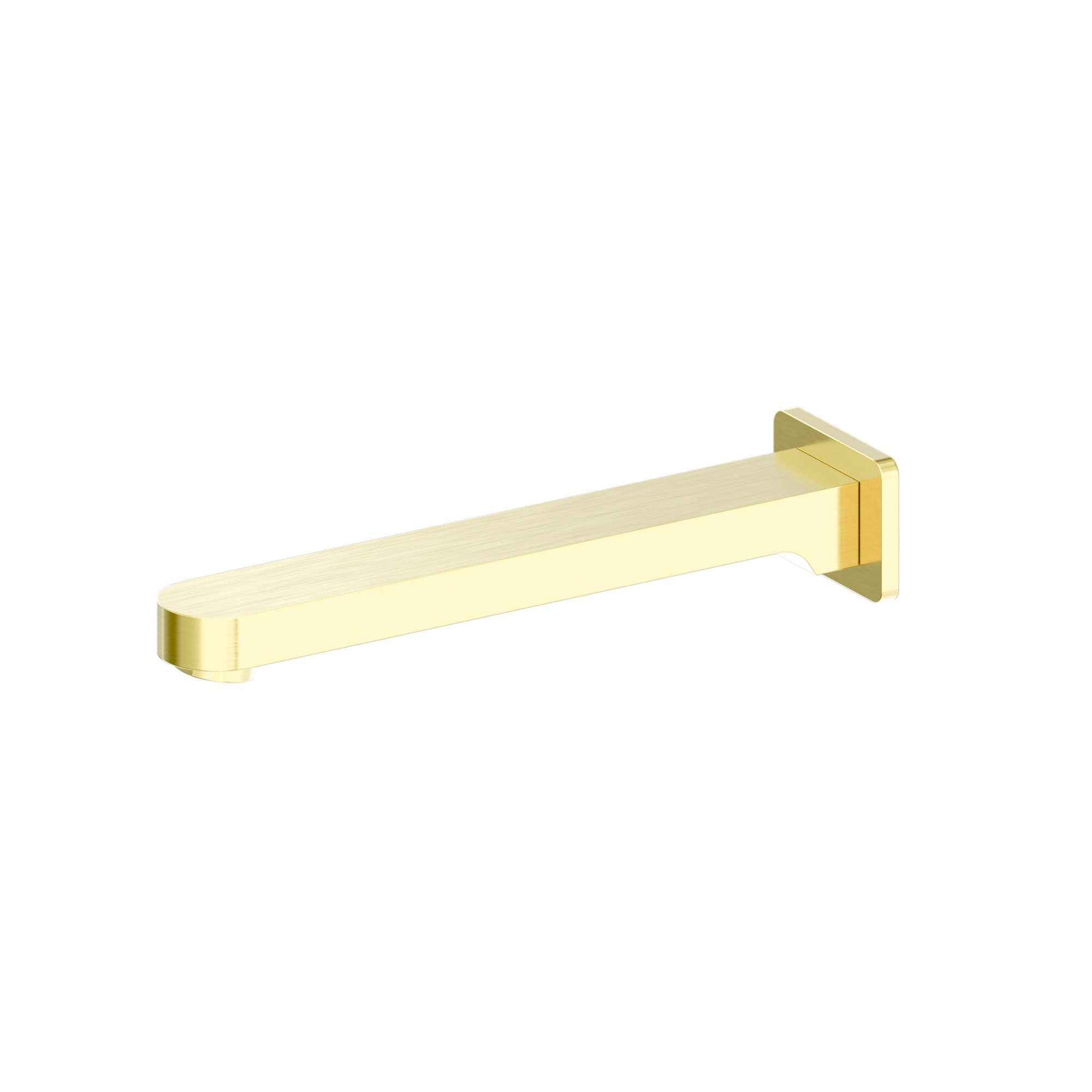 Ecco Fixed Bath Spout Only Brushed Gold