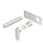 Ecco Wall Basin/Bath Mixer Trim Kits Only Brushed Nickel