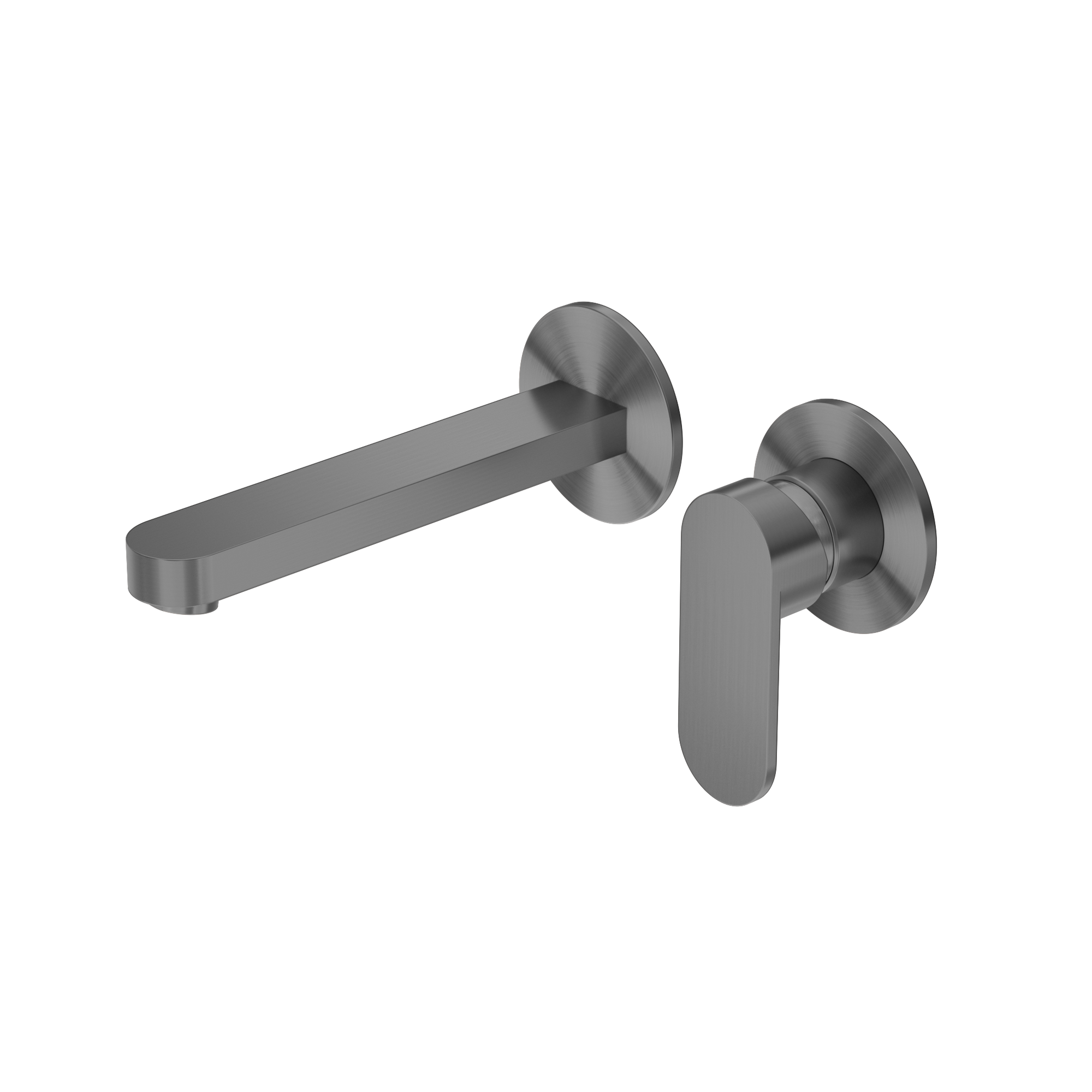 Ecco Wall Basin/Bath Mixer Separate Back Plate Gun Metal