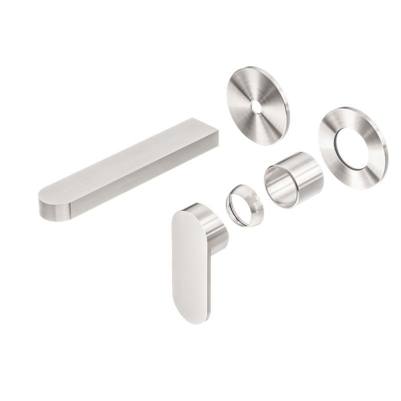 Ecco Wall Basin/Bath Mixer Separate Back Plate Trim Kits Only Brushed Nickel