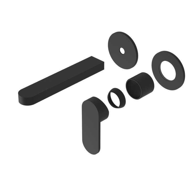 Ecco Wall Basin/Bath Mixer Separate Back Plate Trim Kits Only Matte Black