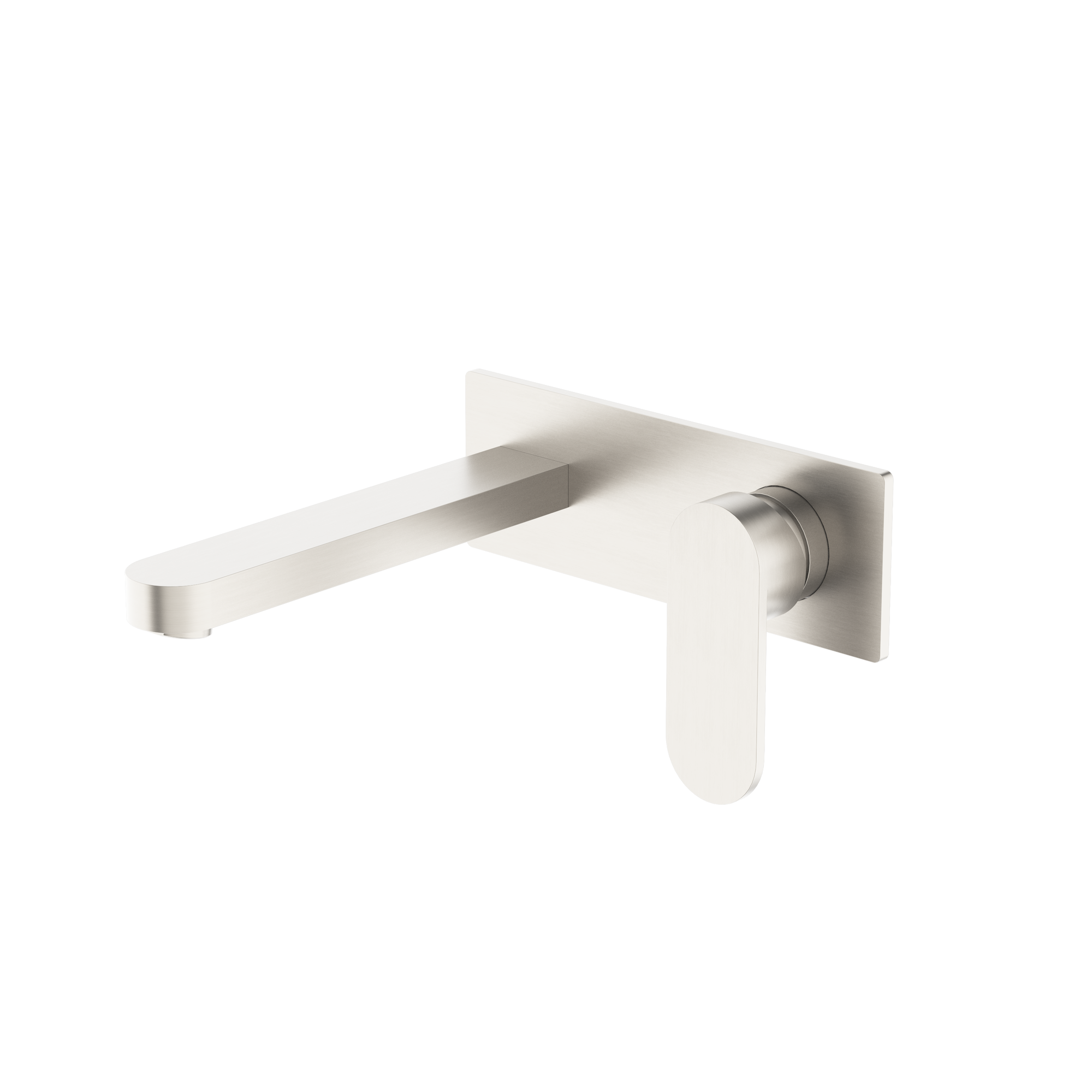 Ecco Wall Basin/Bath Mixer Brushed Nickel