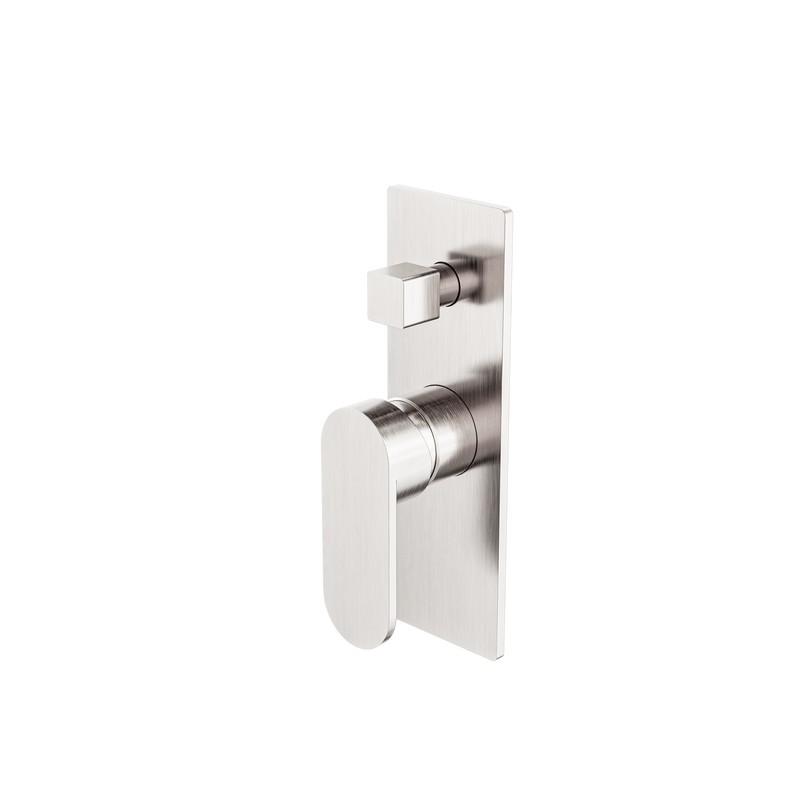 Ecco Shower Mixer With Diverter Brushed Nickel