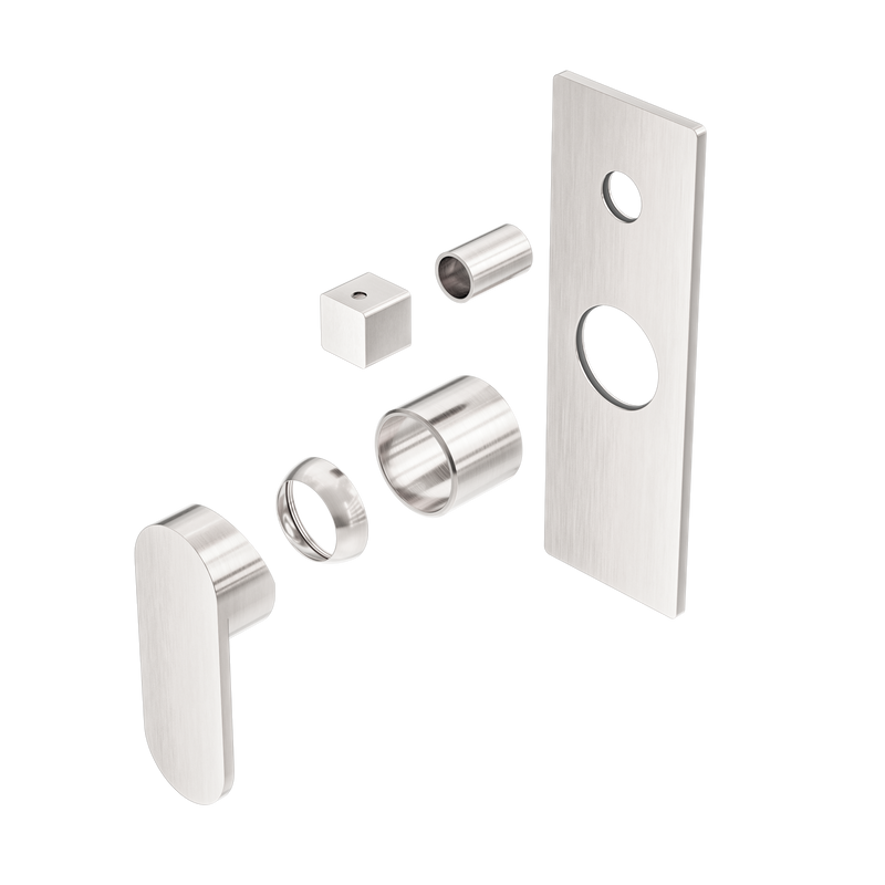 Ecco Shower Mixer With Diverter Trim Kits Only Brushed Nickel