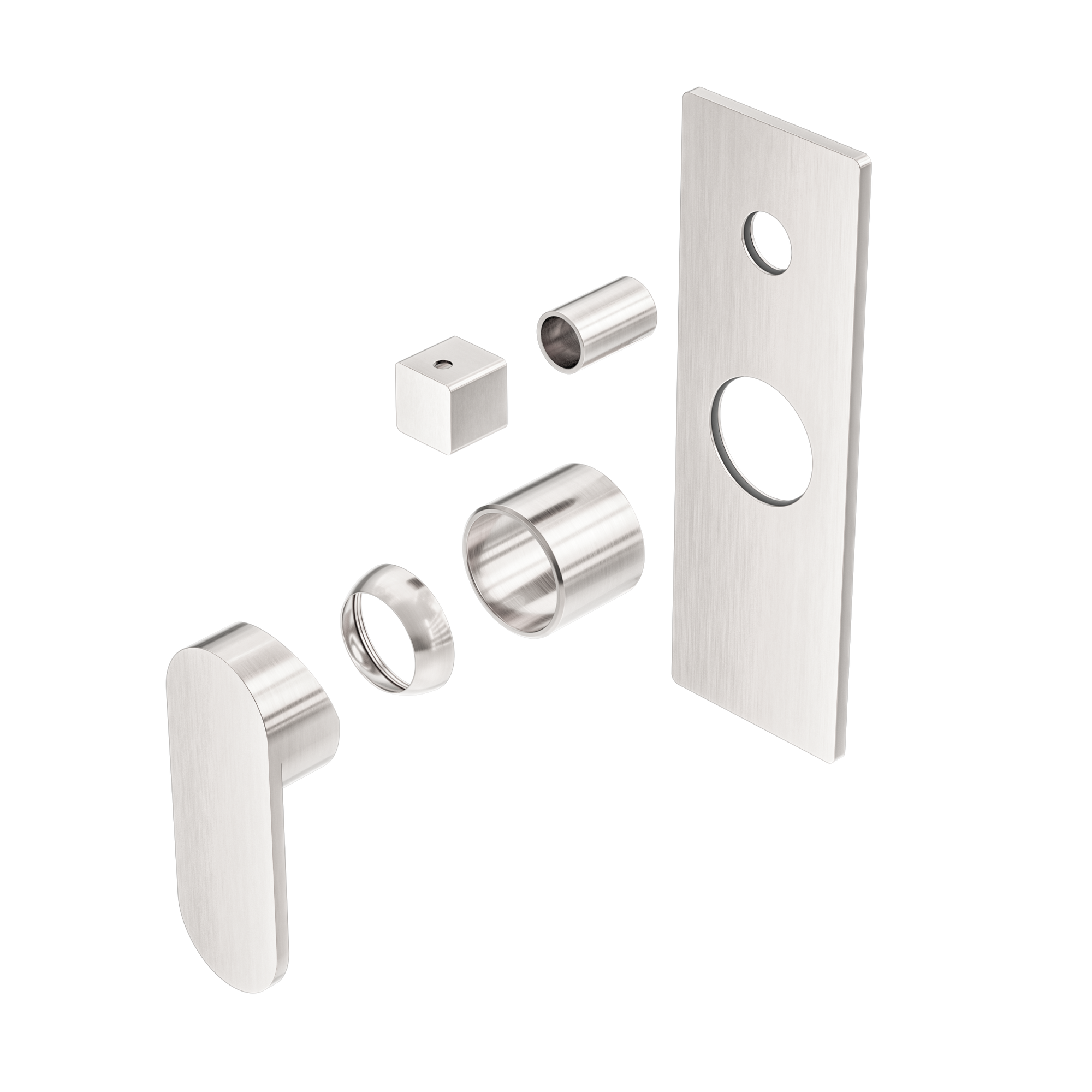Ecco Shower Mixer With Diverter Trim Kits Only Brushed Nickel