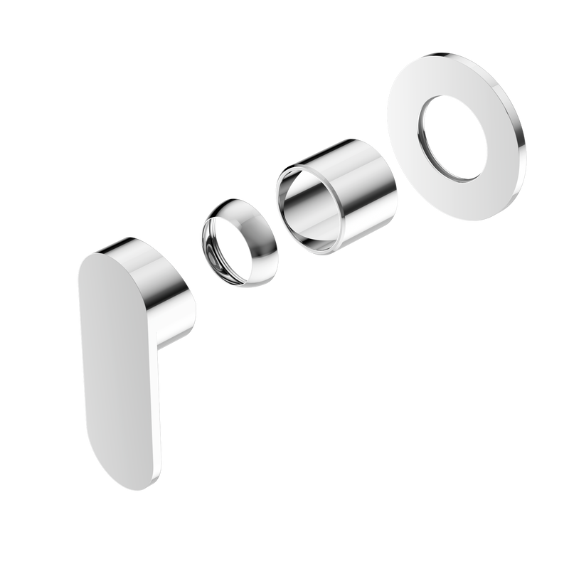 Ecco Shower Mixer 80mm Round Plate Trim Kits Only Chrome