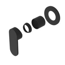 Ecco Shower Mixer 80mm Round Plate Trim Kits Only Matte Black