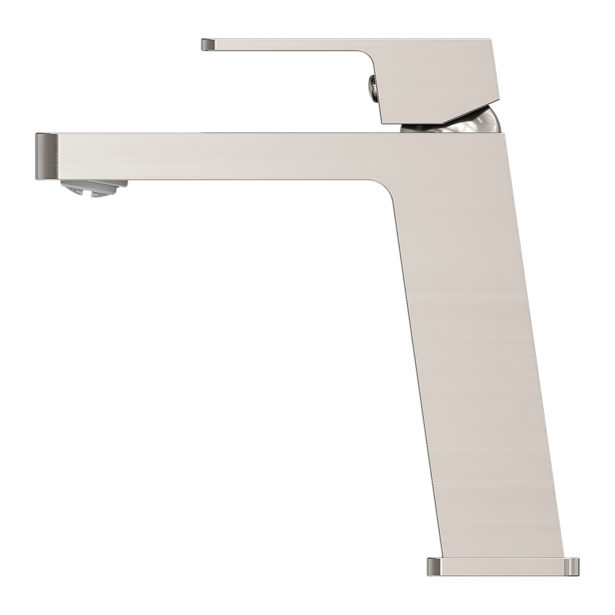 Celia Basin Mixer Angle Spout Brushed Nickel