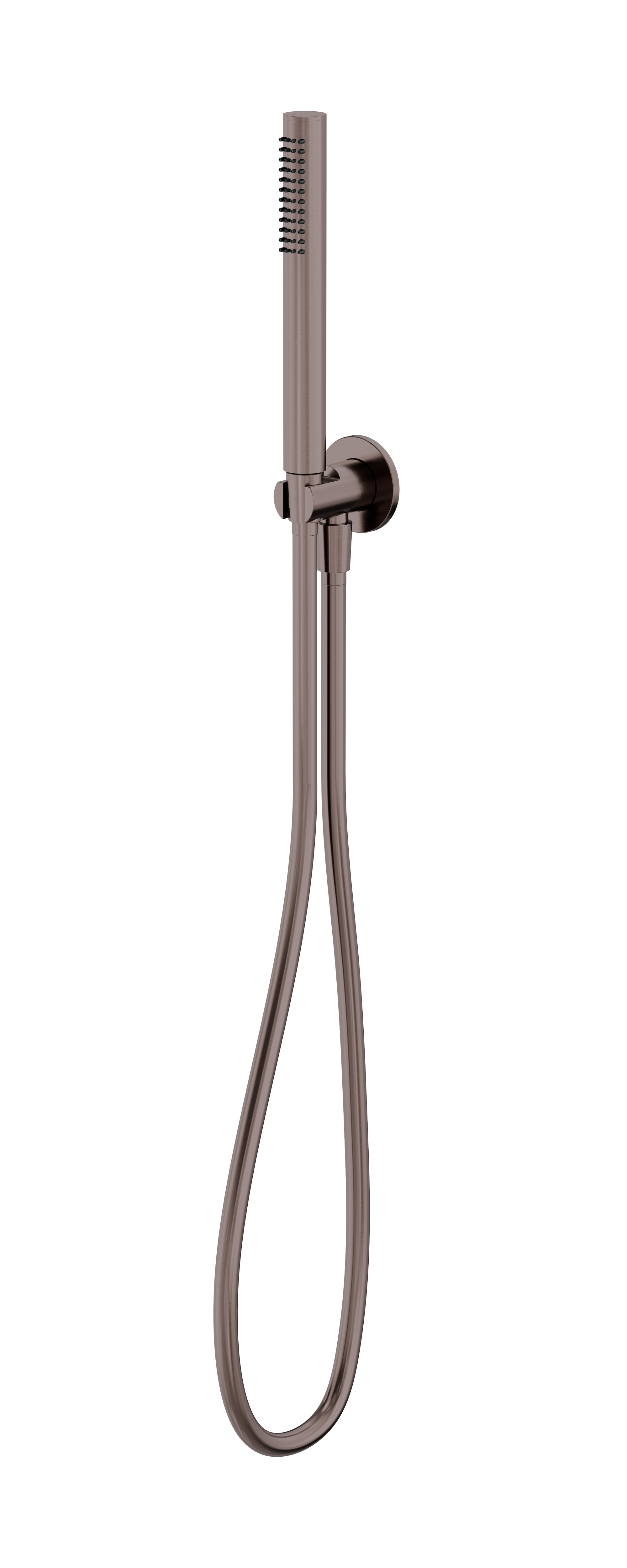 Slim Shower On Bracket Brushed Bronze