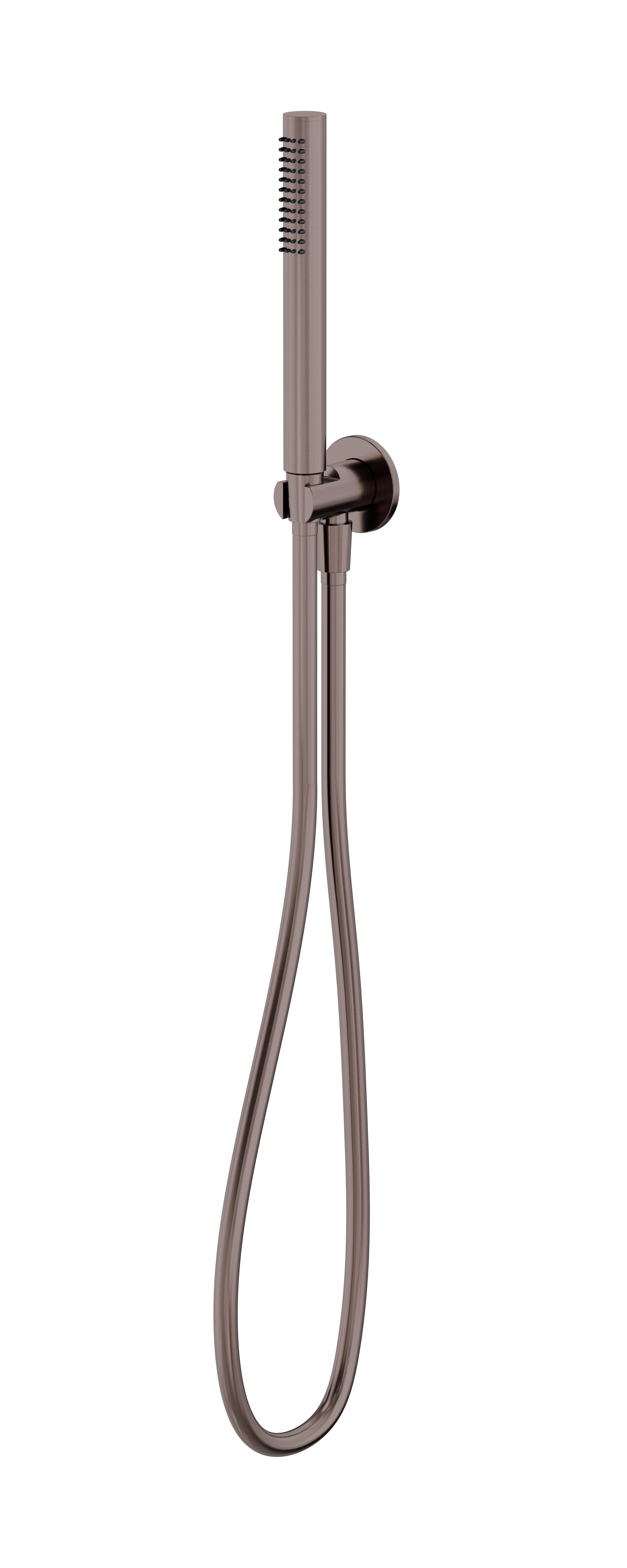 Slim Shower On Bracket Brushed Bronze