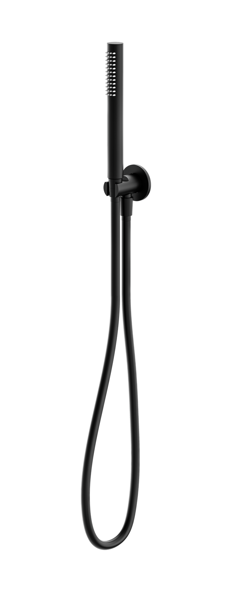 Slim Shower On Bracket Matte Black