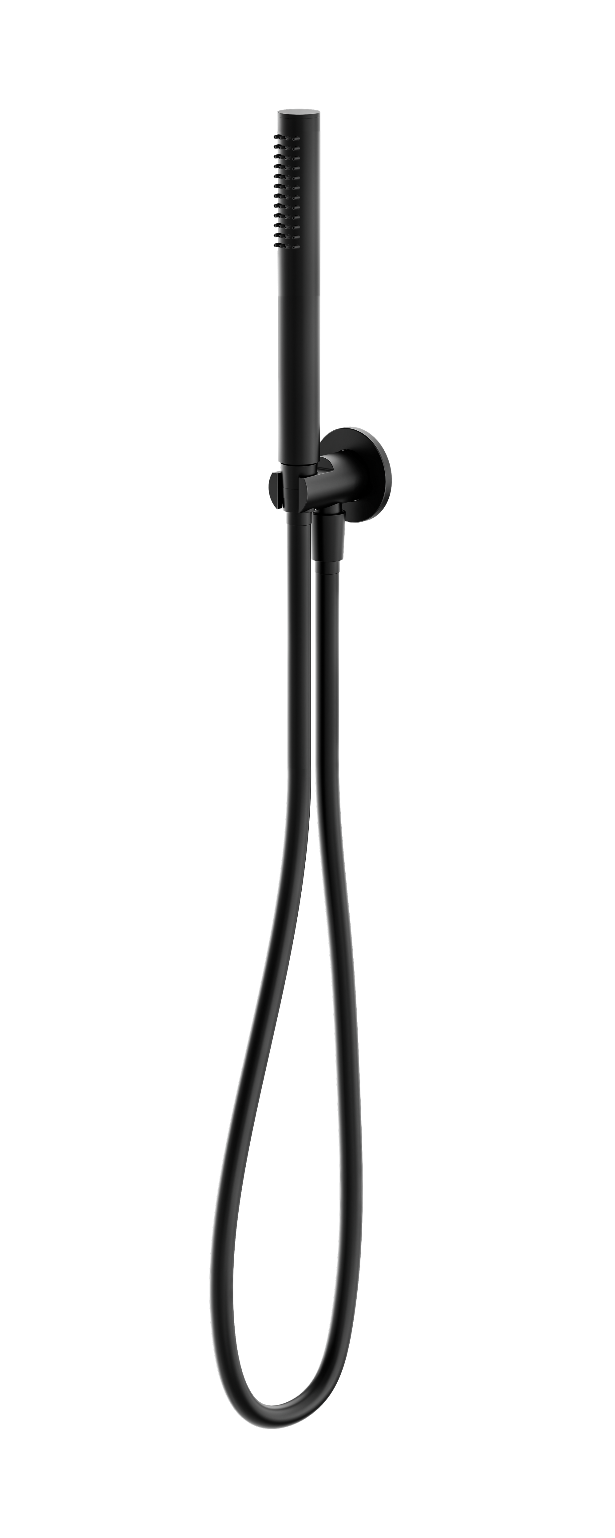 Slim Shower On Bracket Matte Black