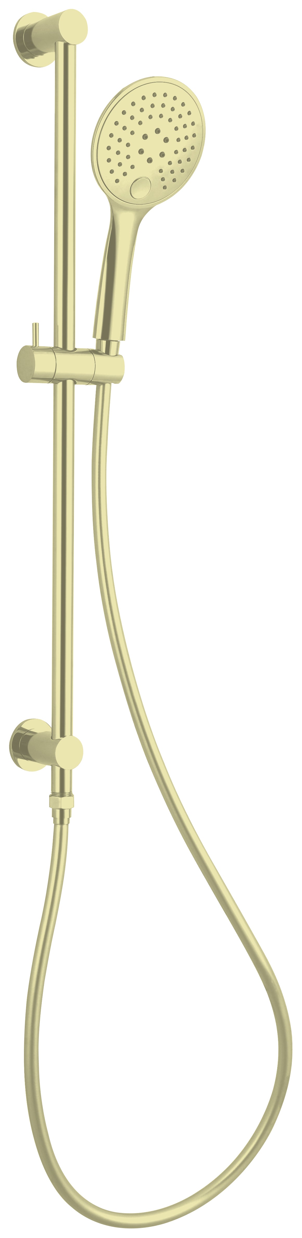 3 Function Shower Rail Brushed Gold