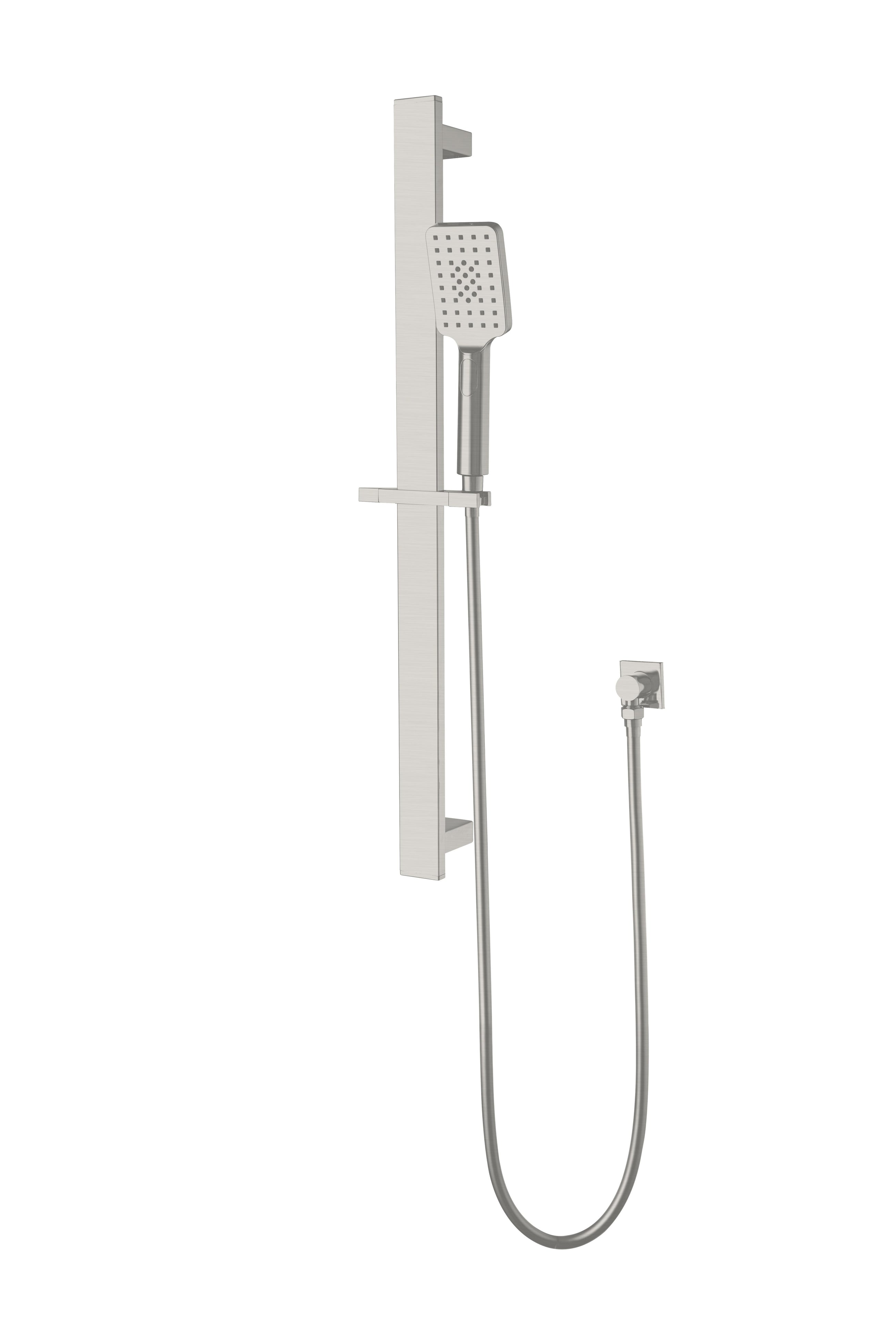 Celia New Shower Rail Brushed Nickel