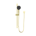 Round Metal Project Rail Shower Brushed Gold