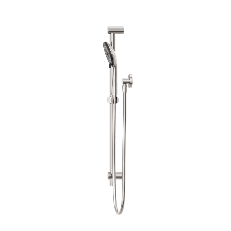 Round Metal Project Rail Shower Brushed Nickel
