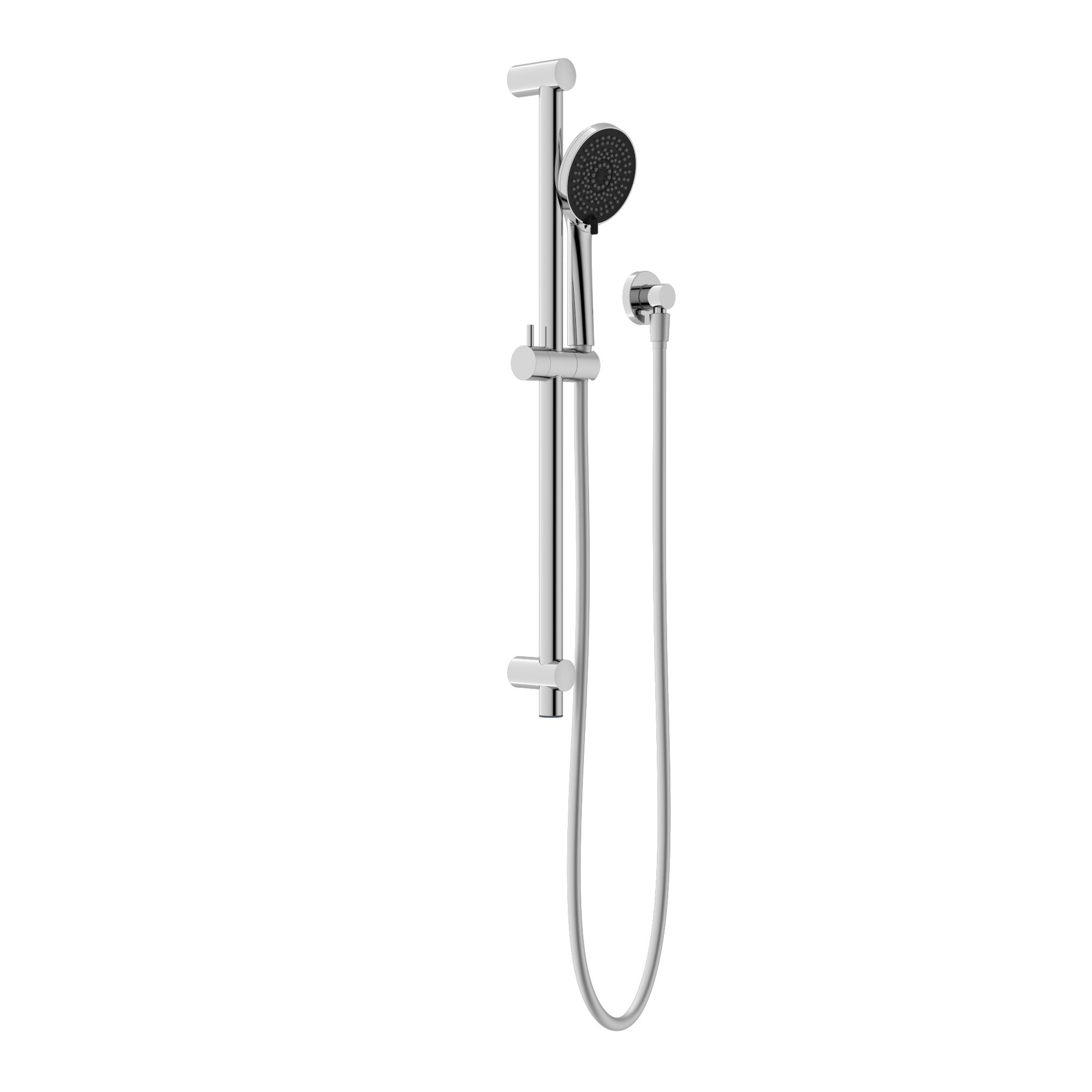 Round Metal Project Rail Shower Chrome