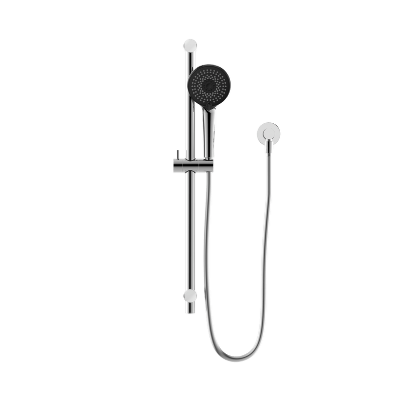 Round Metal Project Rail Shower Chrome