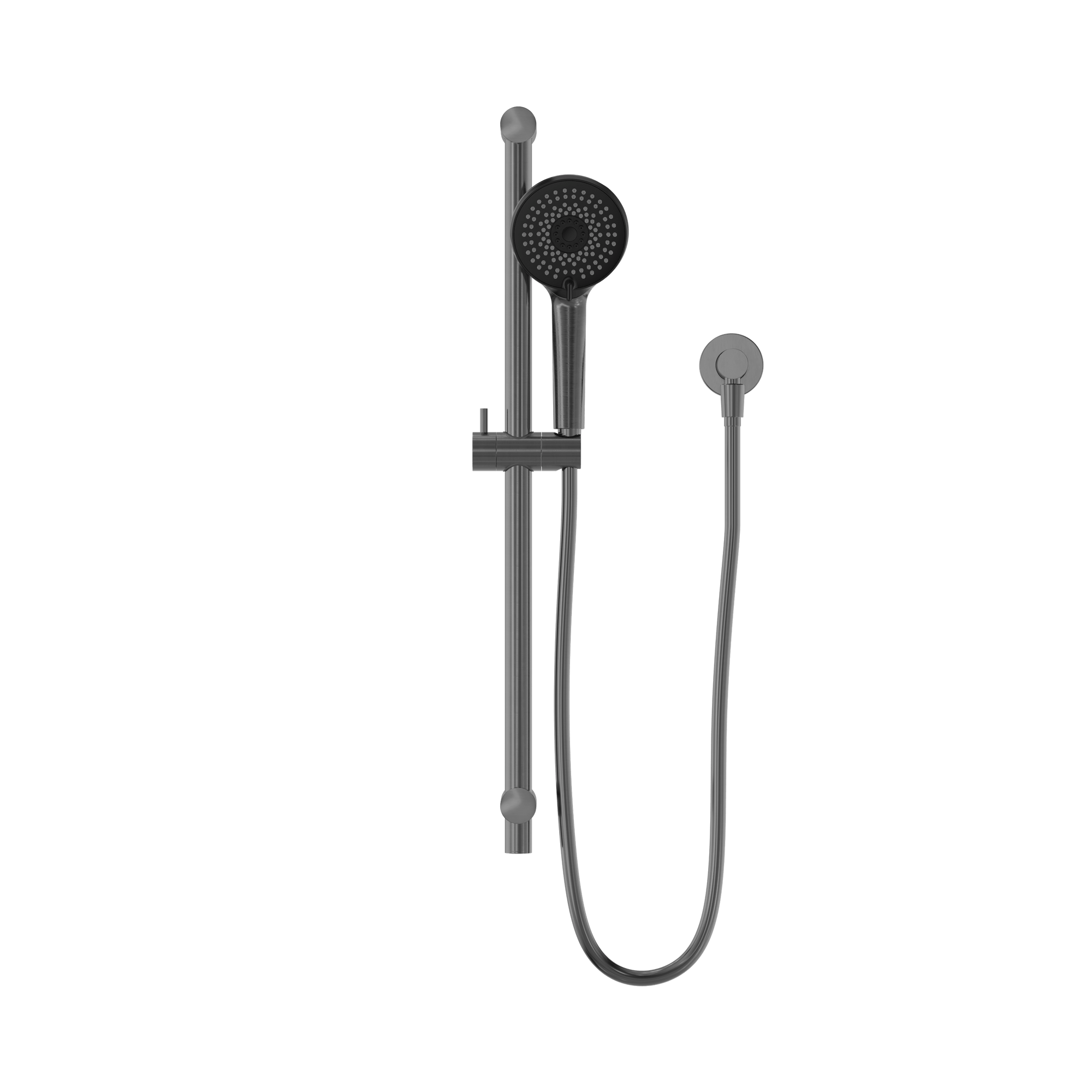 Round Metal Project Rail Shower Gun Metal