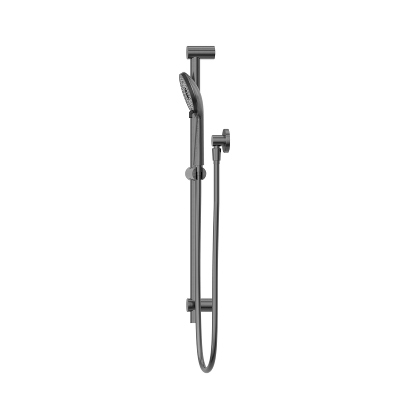 Round Metal Project Rail Shower Gun Metal