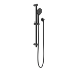 Round Metal Project Rail Shower Matte Black