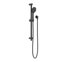 Round Metal Project Rail Shower Matte Black