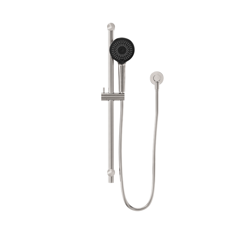 Round Metal Project Shower Rail 4 Star Rating Brushed Nickel