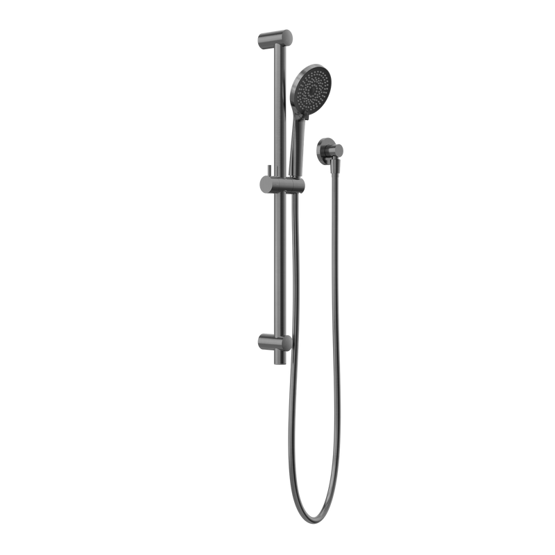 Round Metal Project Shower Rail 4 Star Rating Gun Metal