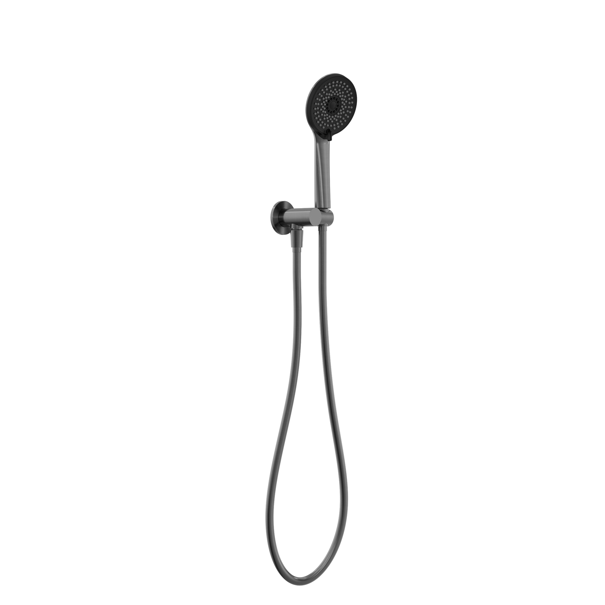 Project Round Shower On Bracket 4 Star Rating Gun Metal