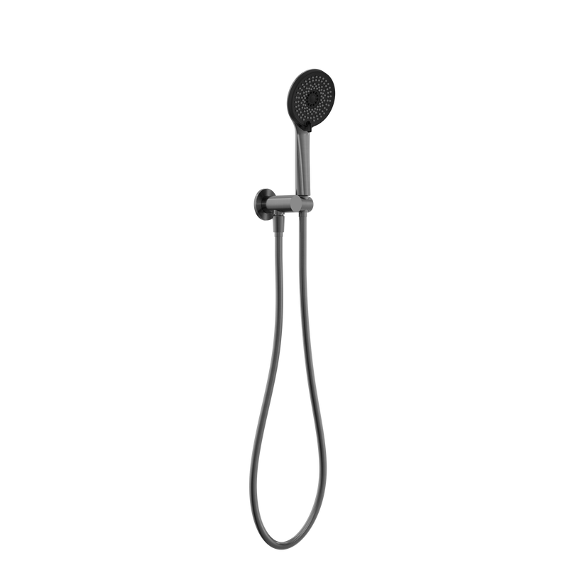 Project Round Shower On Bracket 4 Star Rating Gun Metal