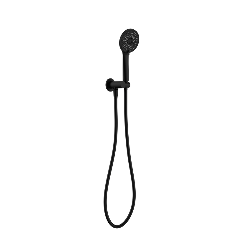 Project Round Shower On Bracket 4 Star Rating Matte Black