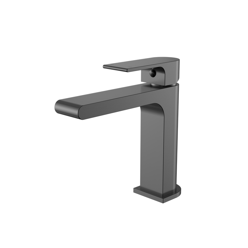 Bianca Basin Mixer Straight Spout Gun Metal