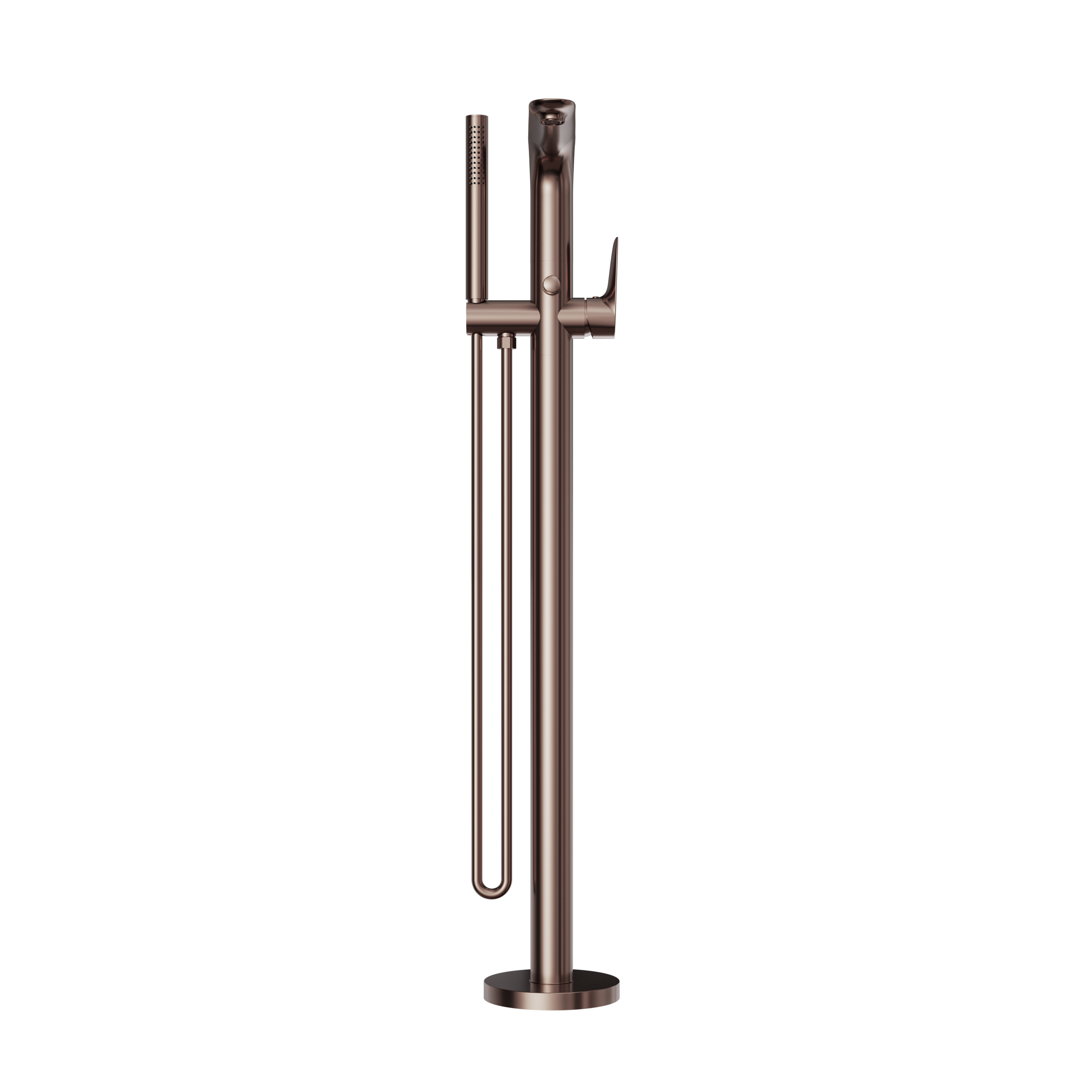 Bianca Freestanding Bath Mixer With Hand Shower Brushed Bronze
