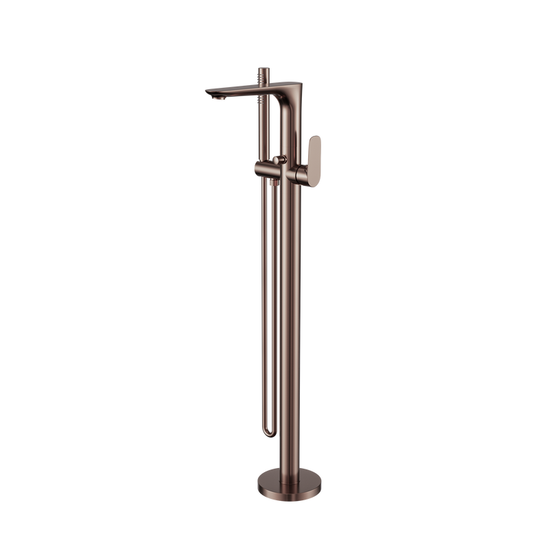 Bianca Freestanding Bath Mixer With Hand Shower Brushed Bronze
