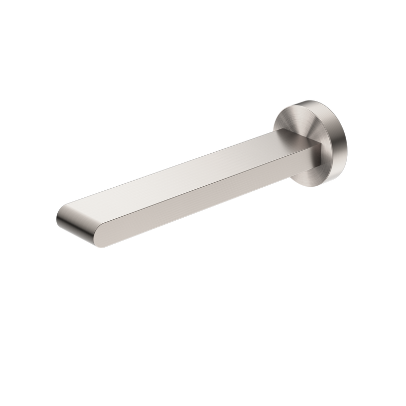 Bianca Fixed Bath Spout Only 200mm Brushed Nickel