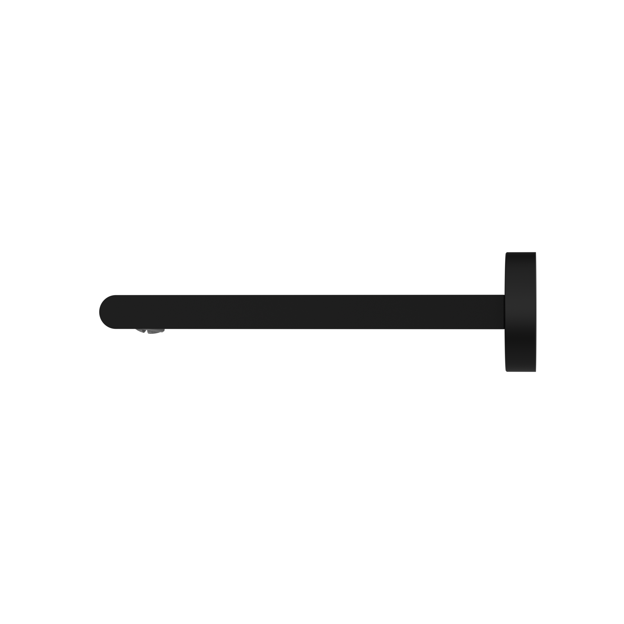 Bianca Fixed Bath Spout Only 200mm Matte Black